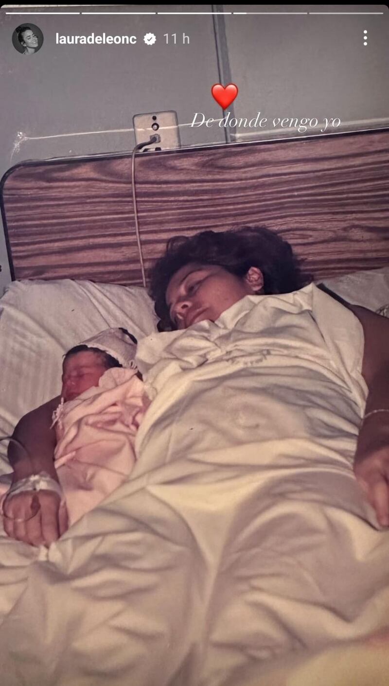 Falleció la madre de Laura de León (Redes sociales Laura de León)