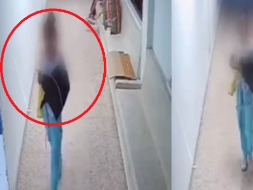 En video: mujer sacó a un bebé de la sala de maternidad, capturan a presunta raptora de recién nacido