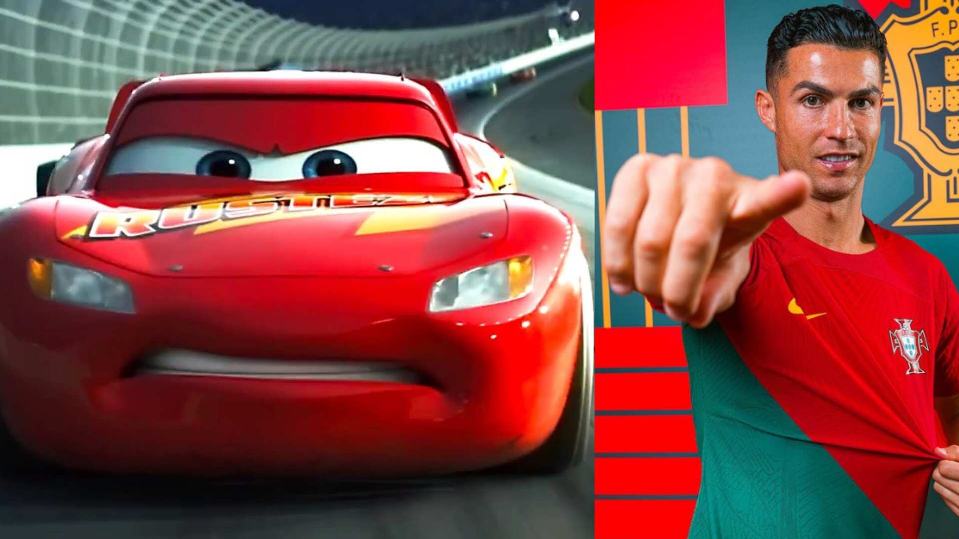 Cristiano rondaldo y el rayo mcqueen