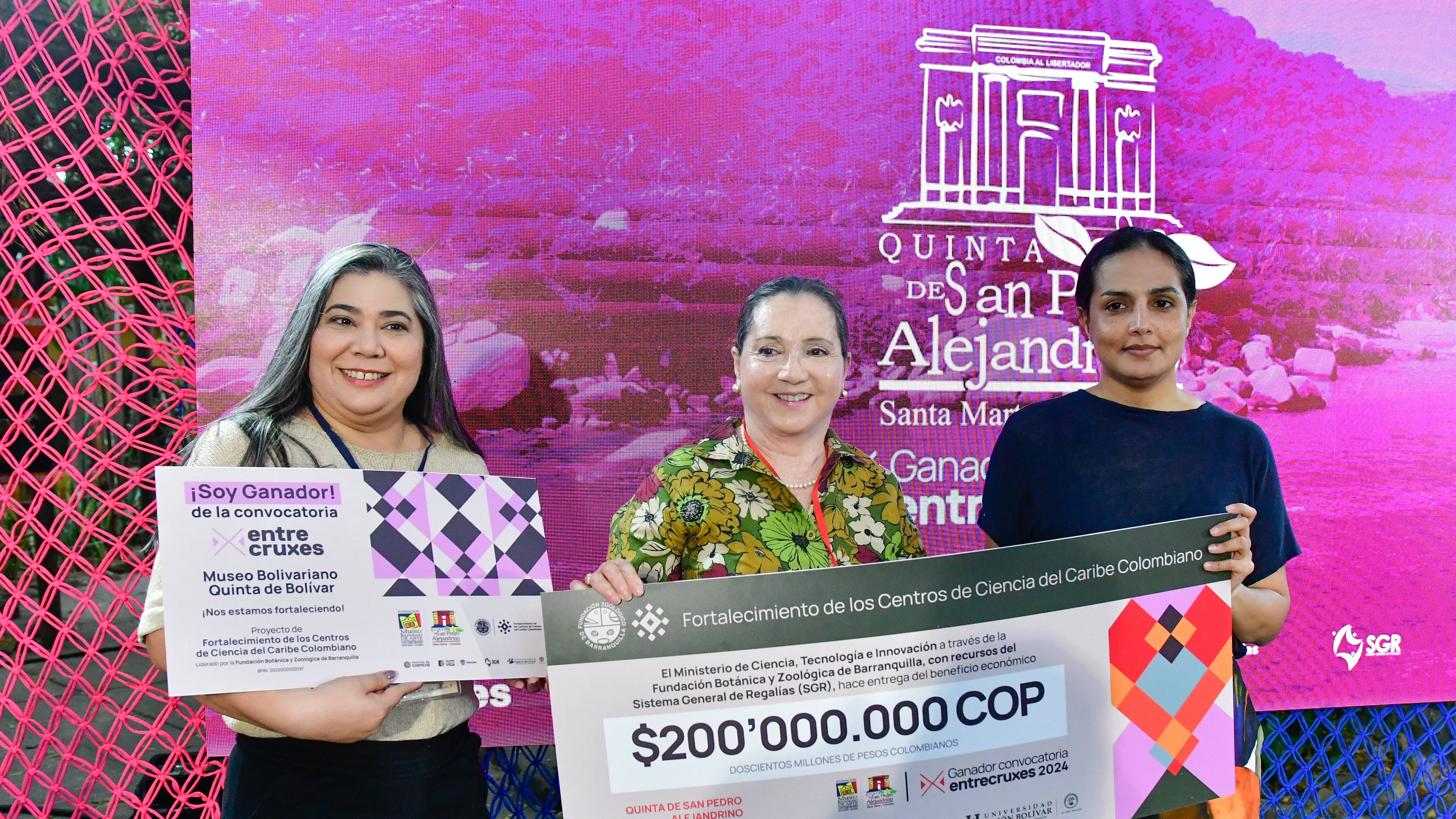 Durante el lanzamiento de la Ruta Entrecruxes, 6 museos del Caribe
colombiano recibieron un estímulo por 200 millones.