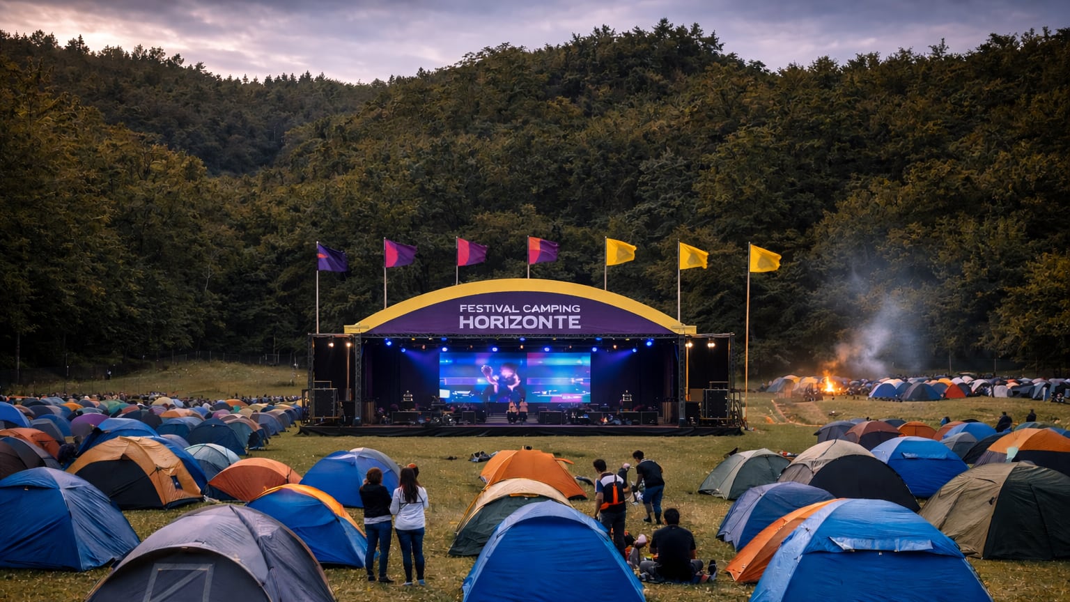 Festival Camping Horizonte a las afueras de Bogotá; precios y horarios