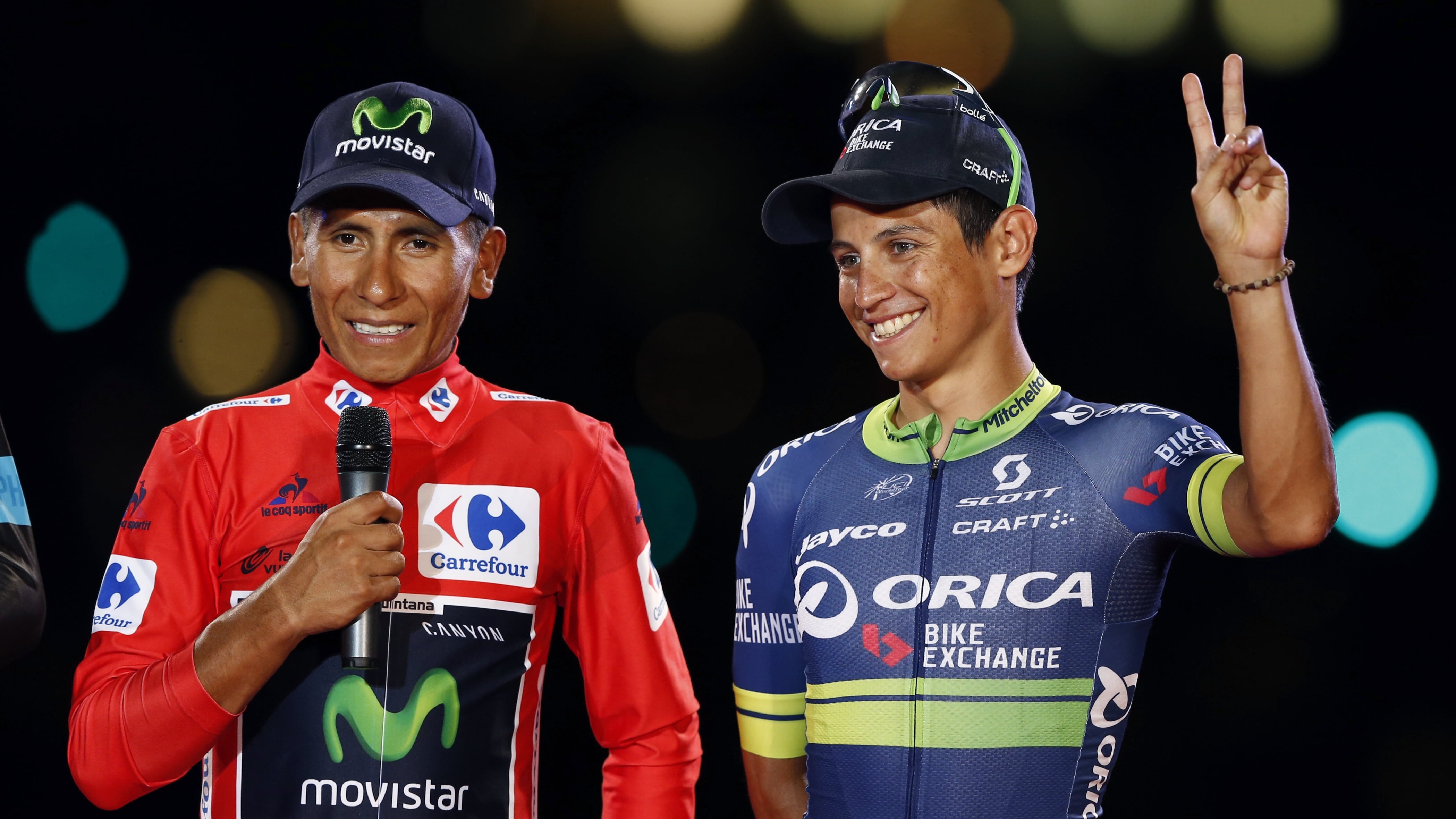 Ciclistas colombianos en el World Tour 2017