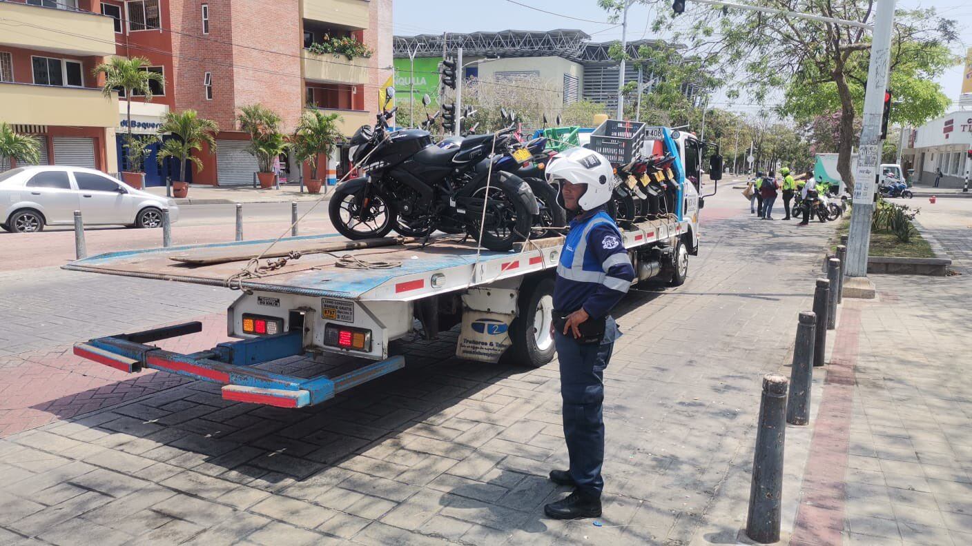 Inmovilizaciones de vehículos en Barranquilla.