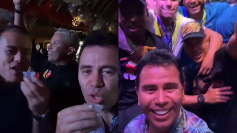 Jugadores del Pereira celebraron el título de la Liga BetPlay 2-2022 en la finca de Jhonny Rivera