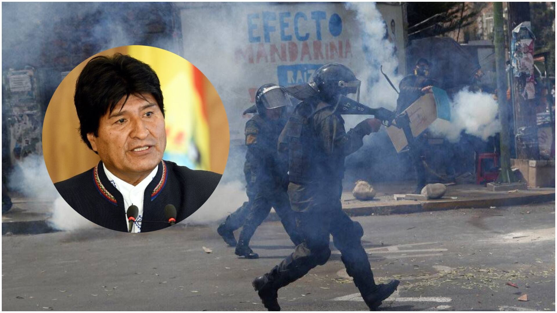 Golpe de Estado en Bolivia: Evo Morales denuncia toma militar en la Plaza Murillo (Foto vía: AFP)
