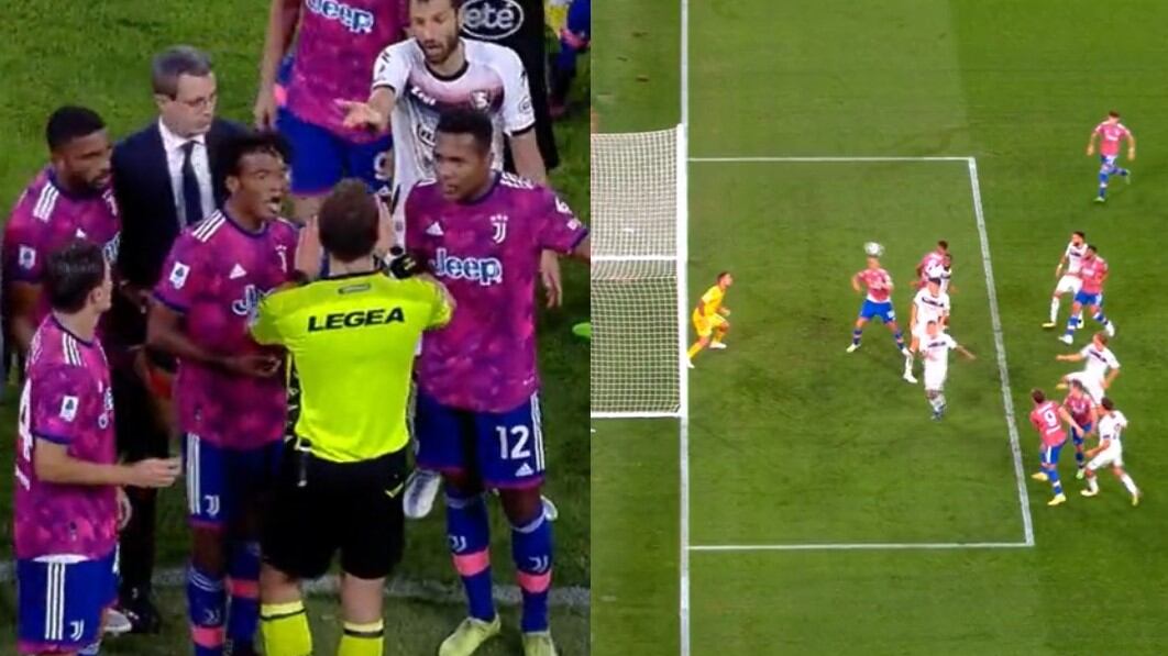 Expulsión a Juan Cuadrado y gol anulado