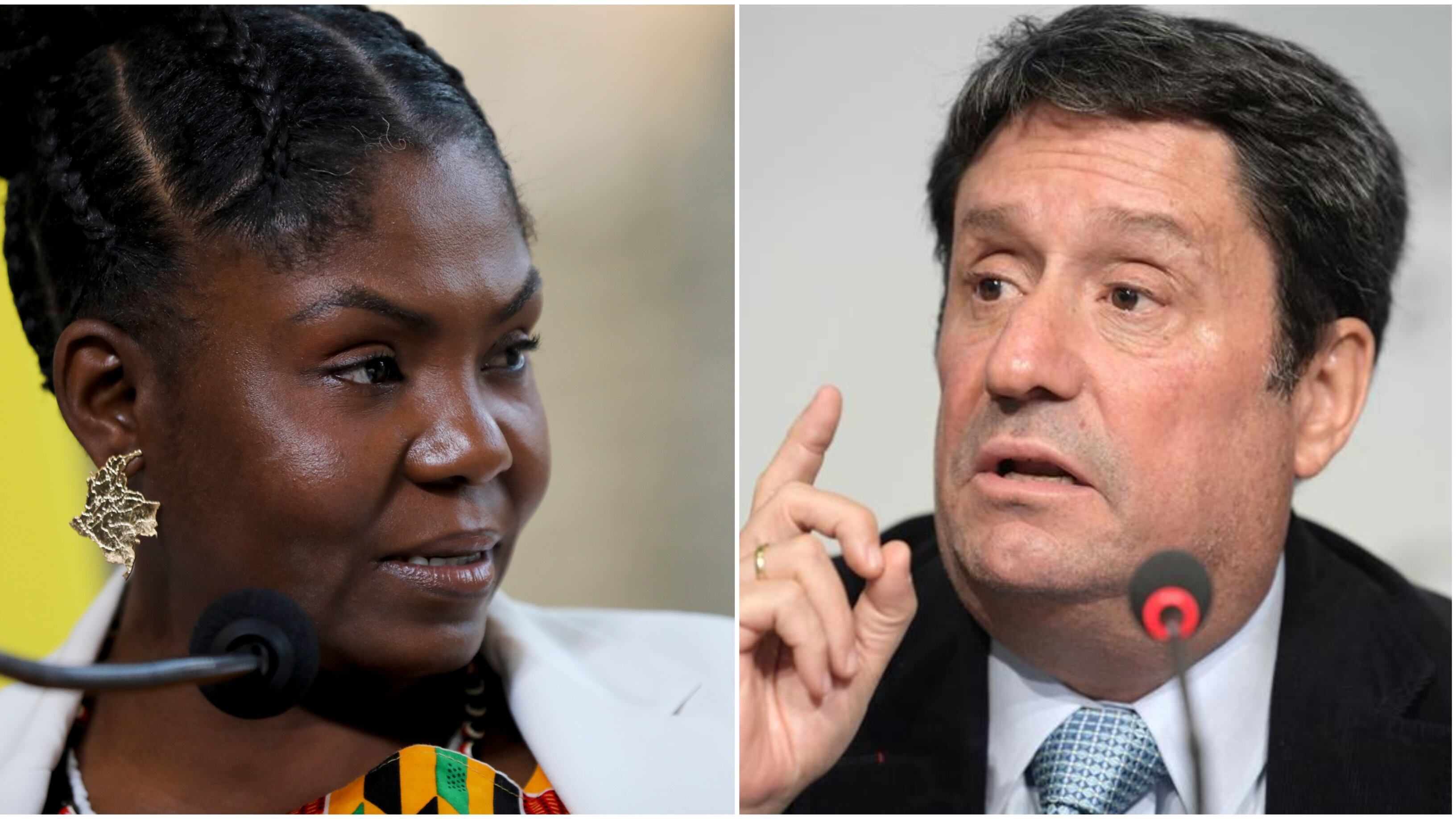 Francia Márquez y Pacho Santos