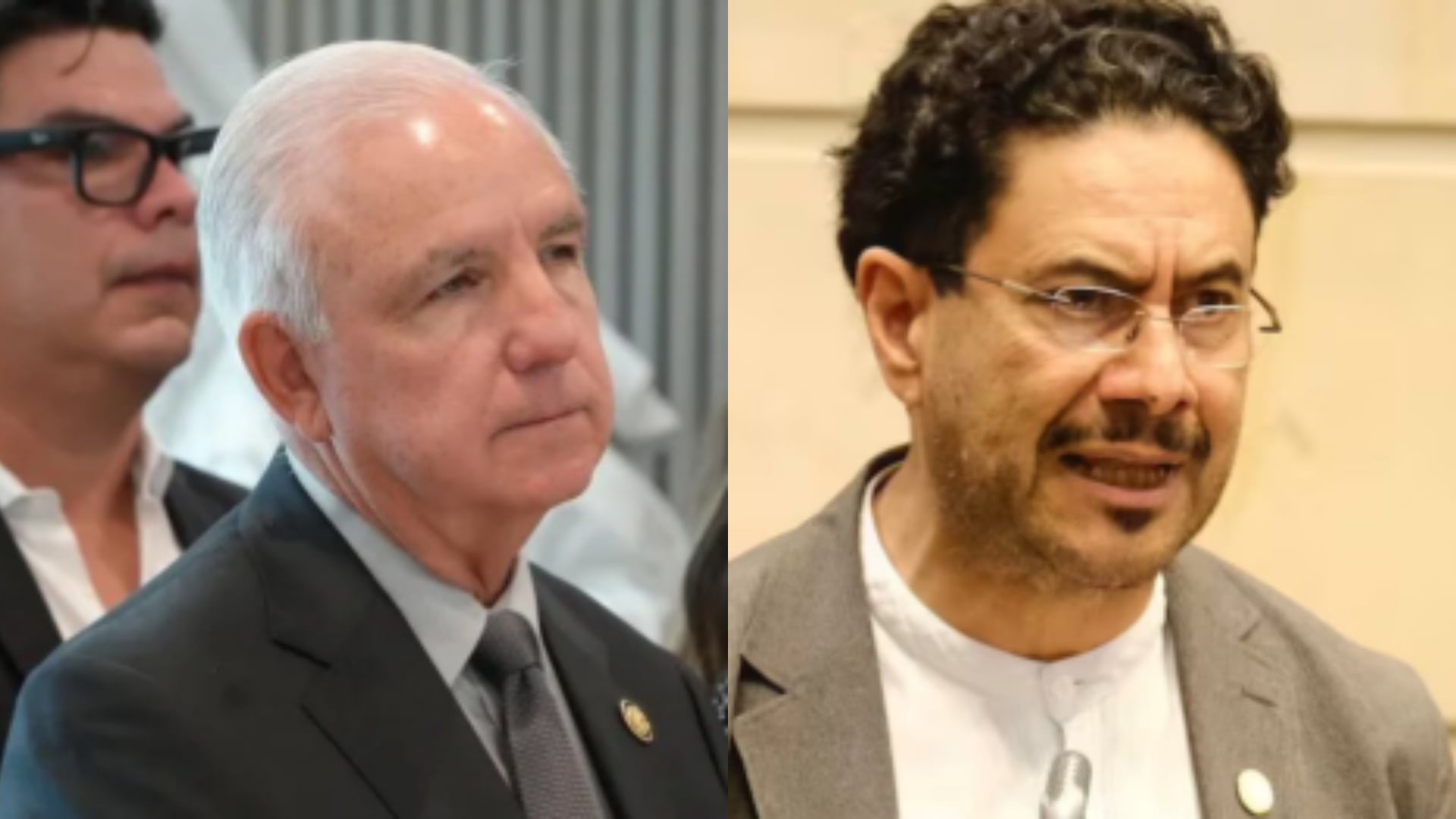 Representante de Estados Unidos Carlos Giménez e Iván Cepeda.