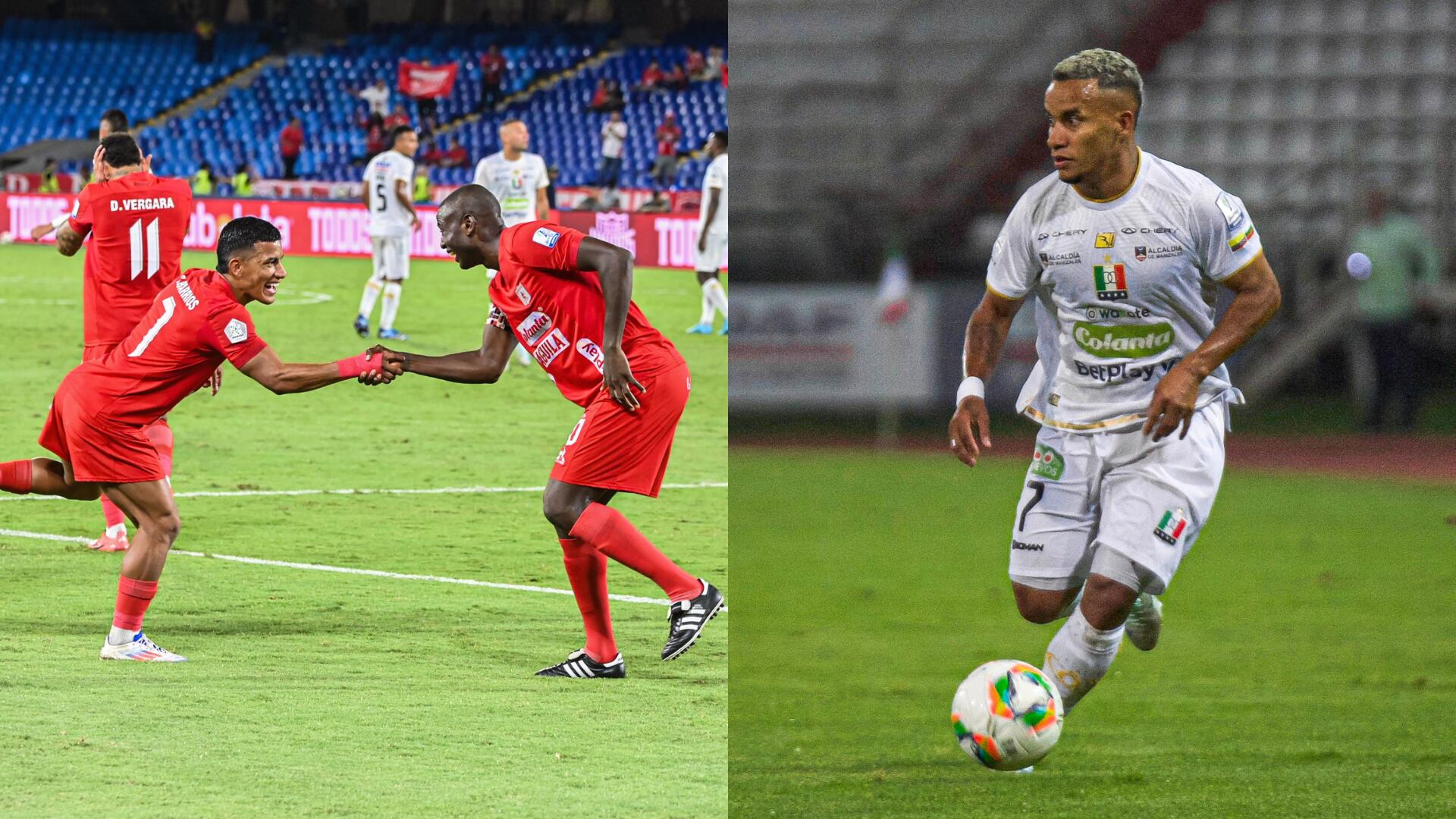 América y Once Caldas - Fotos: Redes sociales de los equipos