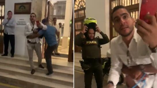 Alex Flórez borracho se enfrentó a la Policía en Cartagena