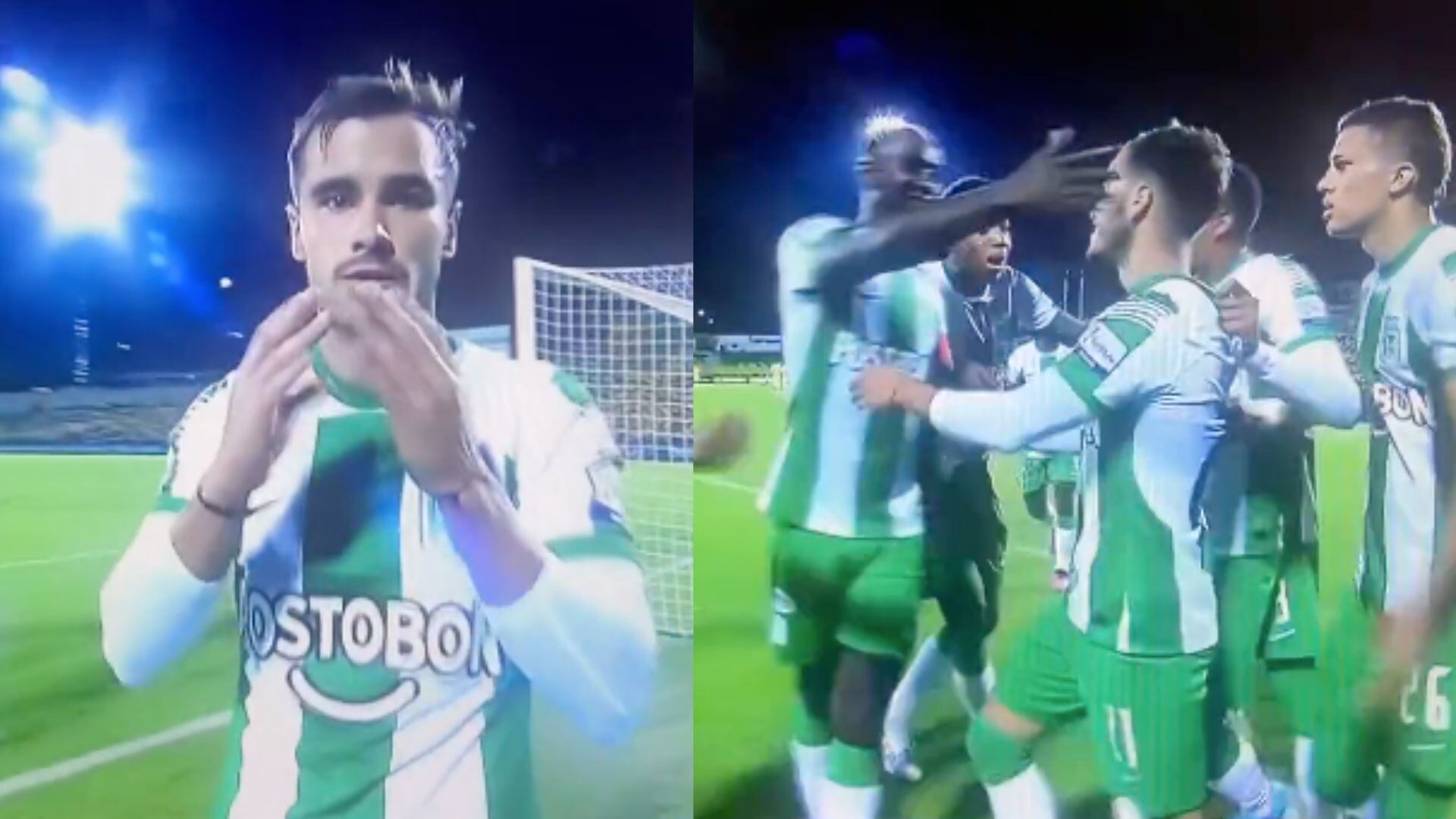 Tomás Ángel abrió el marcador frente al Bucaramanga.