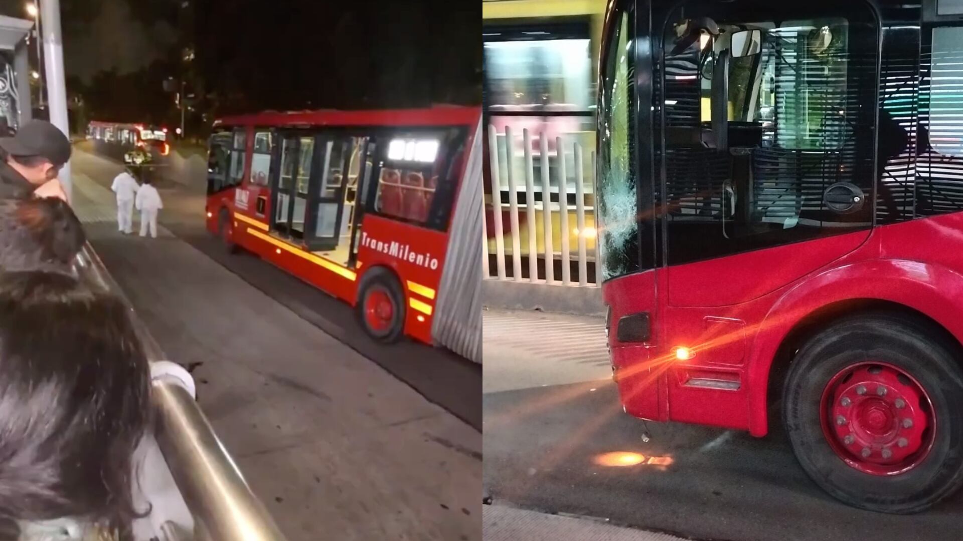 Ladrón muere atropellado por un TransMilenio en la estación Pepe Sierra.
