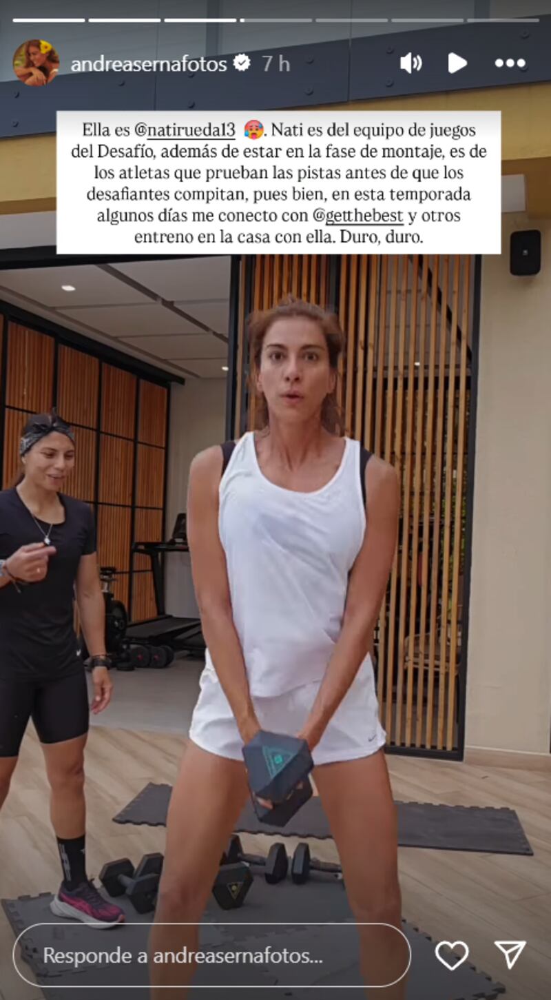 Andrea Serna mostró la estricta medida de seguridad que les tienen en El Desafío