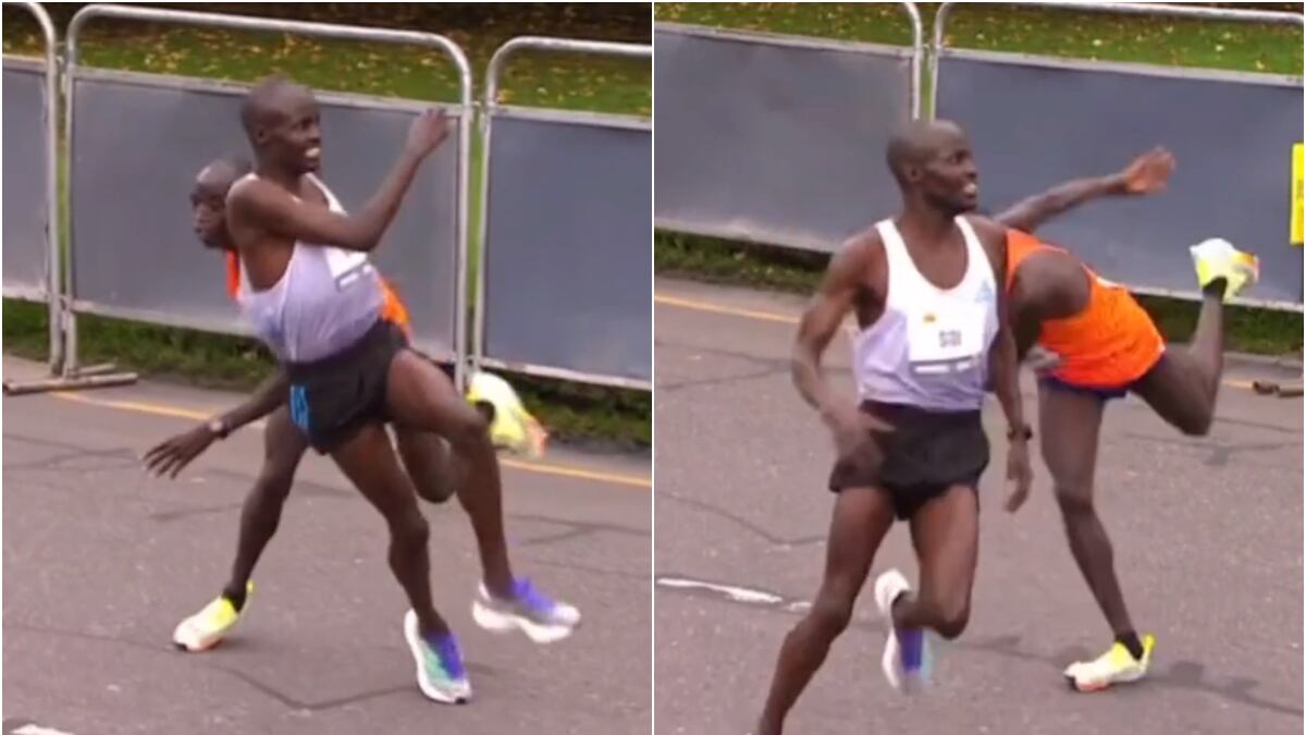 Drama en el final de la MMB, los punteros chocaron al confundir el camino