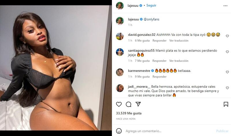 La Jesuu dejó ver que entraría a la comunidad de OnlyFans