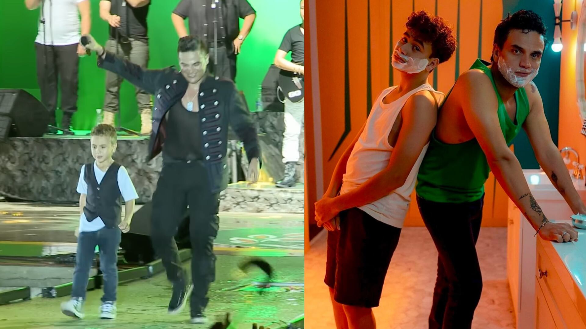 Silvestre Dangond y su hijo El Monaco