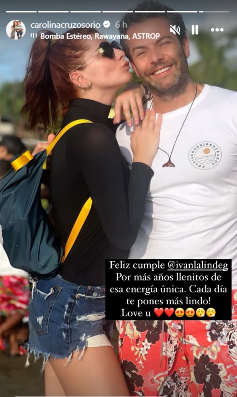 Carolina Cruz le envío amoroso regalo de cumpleaños a Iván Llainde