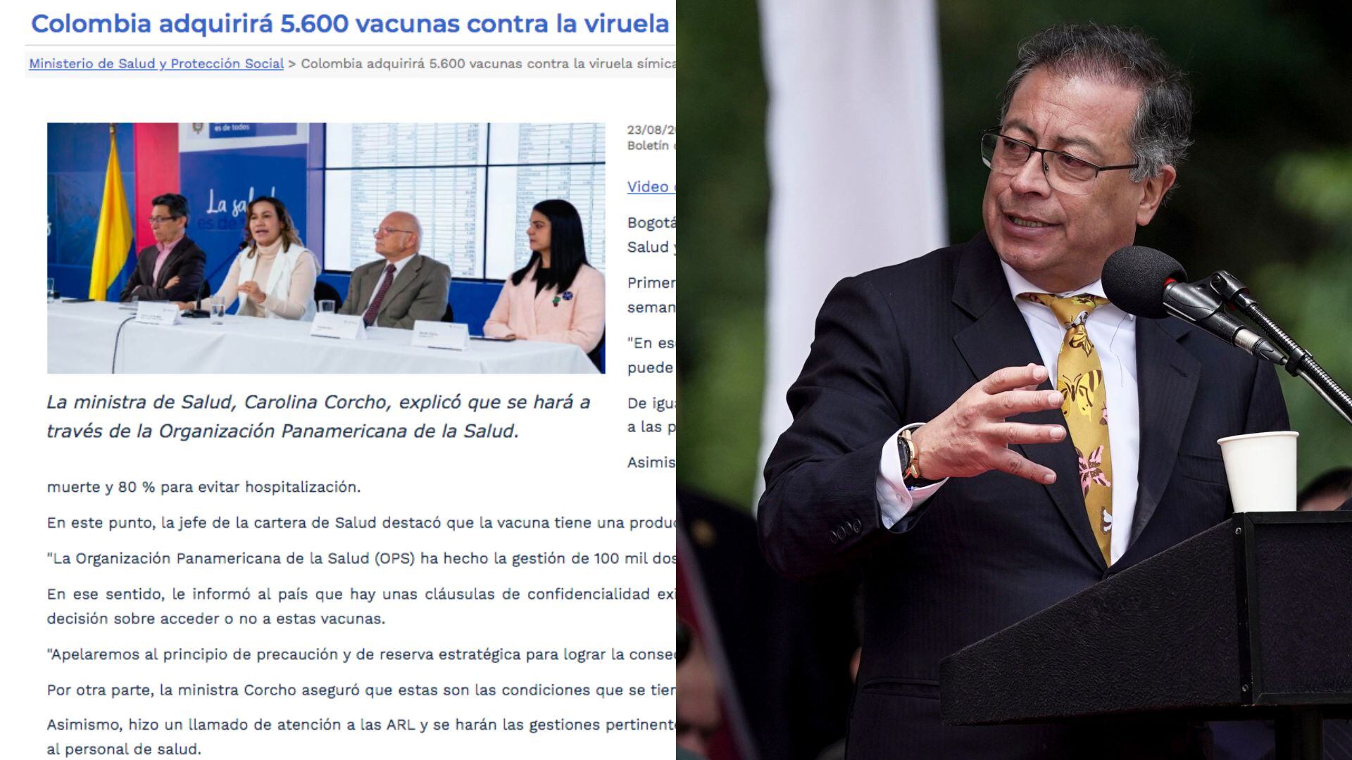 Gustavo Petro viruela del mono