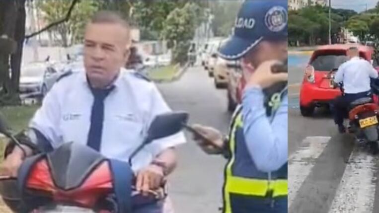 Conductor de MIO en Cali se voló de una agente de tránsito que le quería imponer un comparendo.
