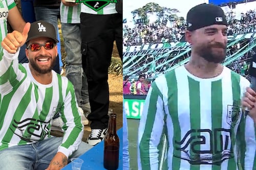 Maluma fue al Atanasio Girardot, tomó aguardiente y se hizo fotos con los asistentes a la final de copa entre Nacional y Medellín