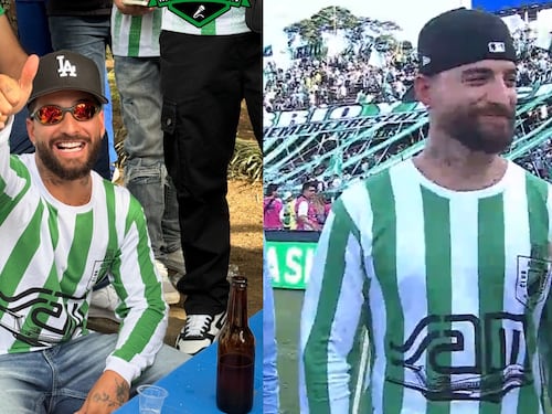 Maluma fue al Atanasio Girardot, tomó aguardiente y se hizo fotos con los asistentes a la final de copa entre Nacional y Medellín