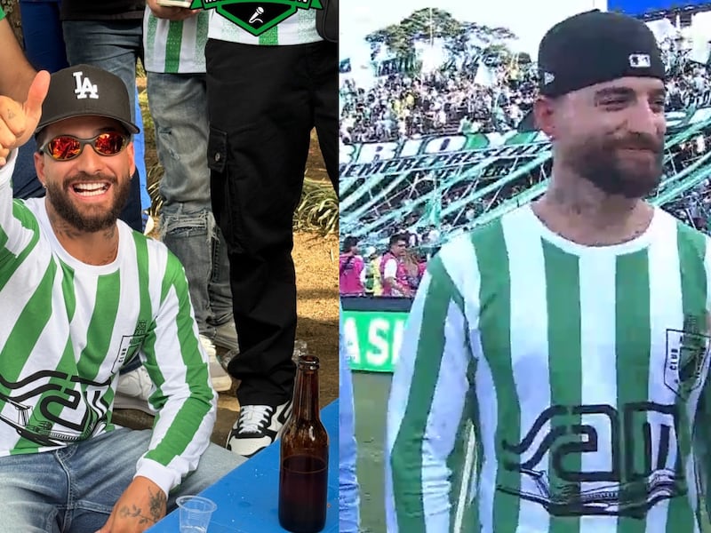 No es la primera vez: Maluma volvió a demostrar su amor por Atlético Nacional en la final de la Copa BetPlay