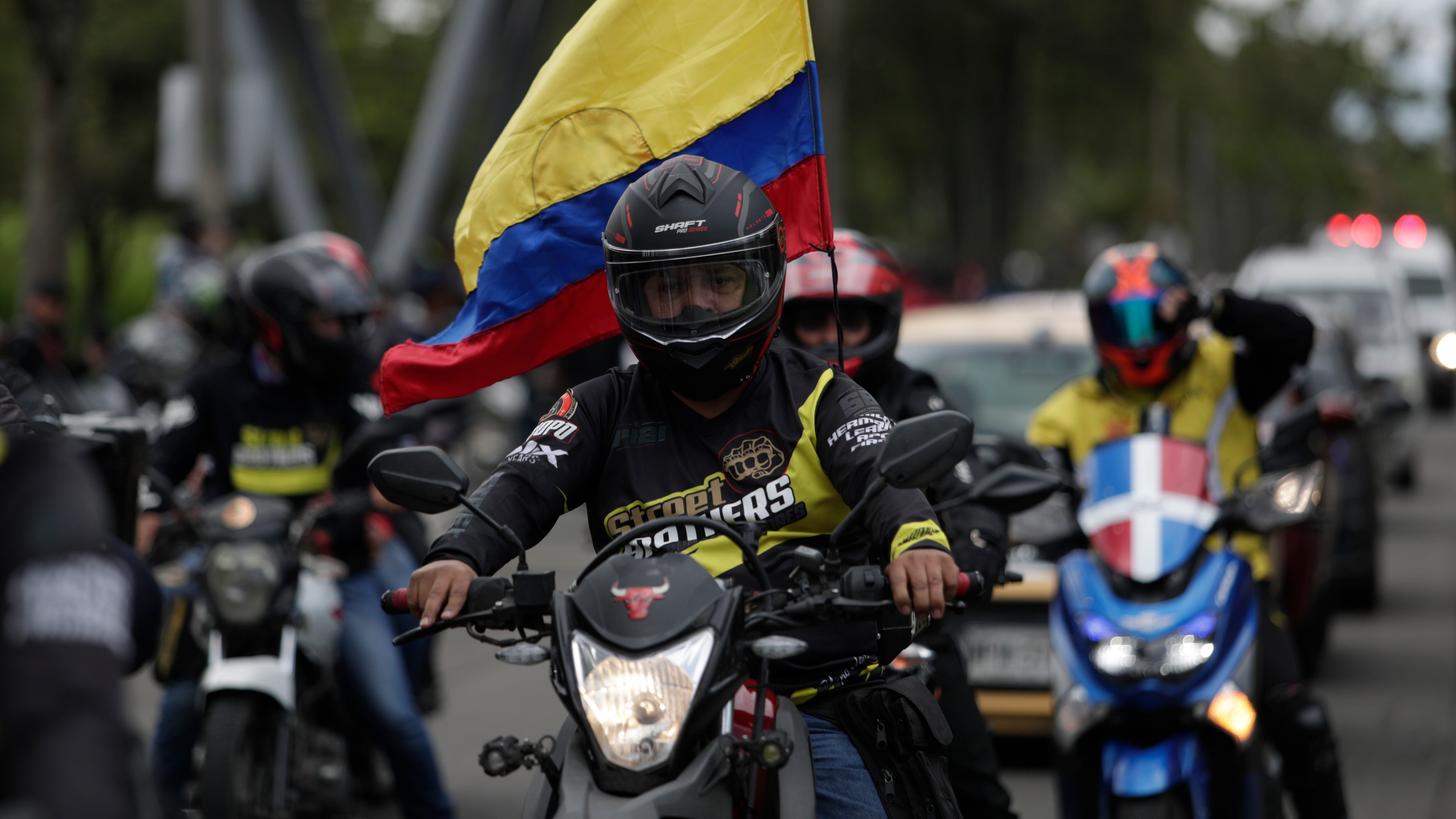 Motociclistas de Bogotá se manifiestan contra las dificultades para acceder al SOAT