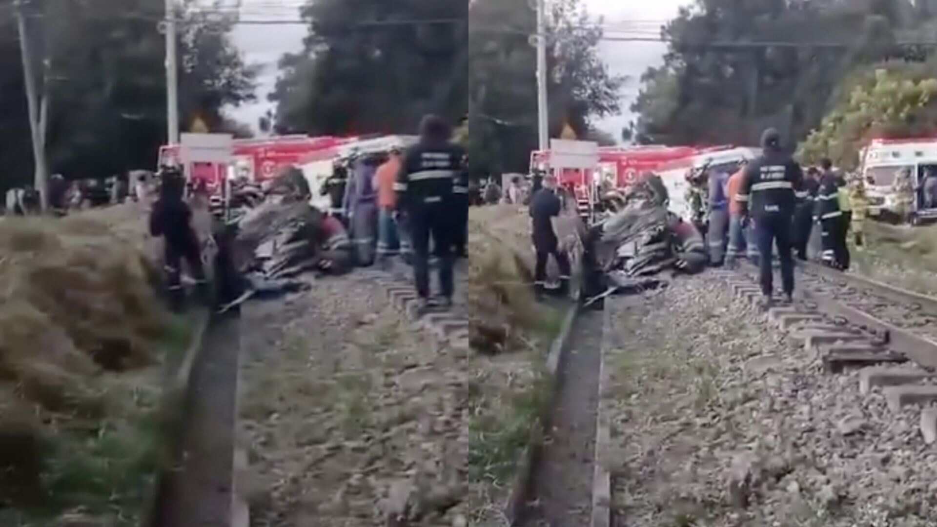Bomberos atendieron accidente del Tren de La Sabana
