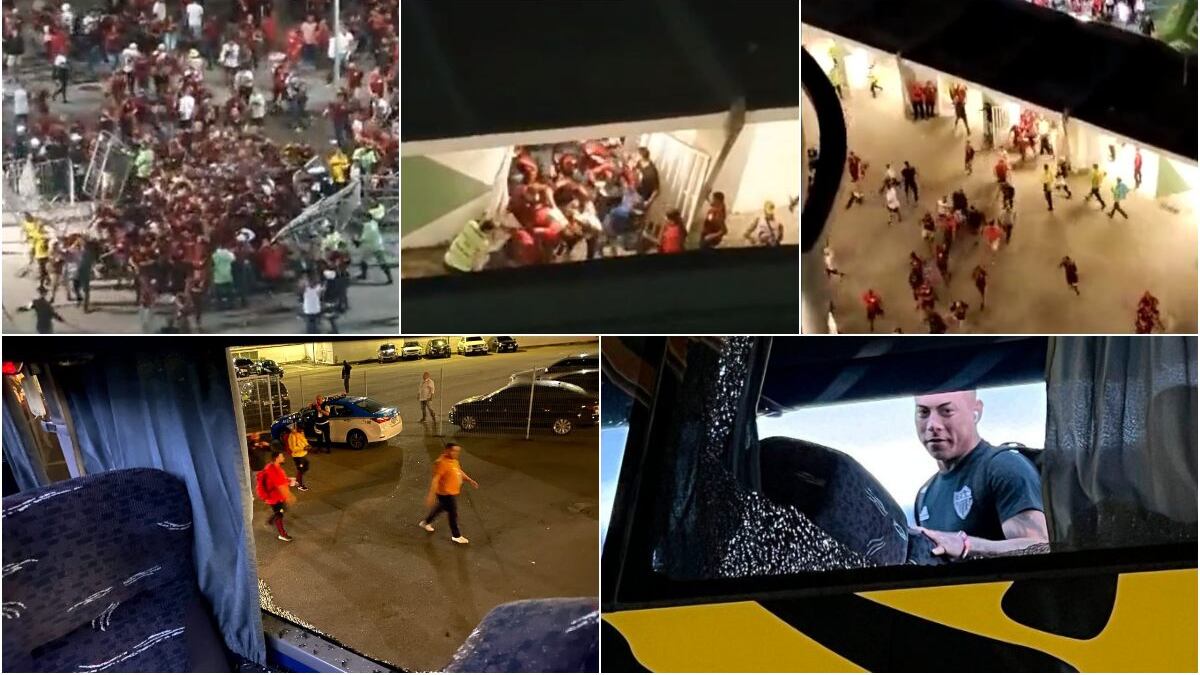 Disparos, bus apedreado, estampida e invasión generan caos total en el Maracaná