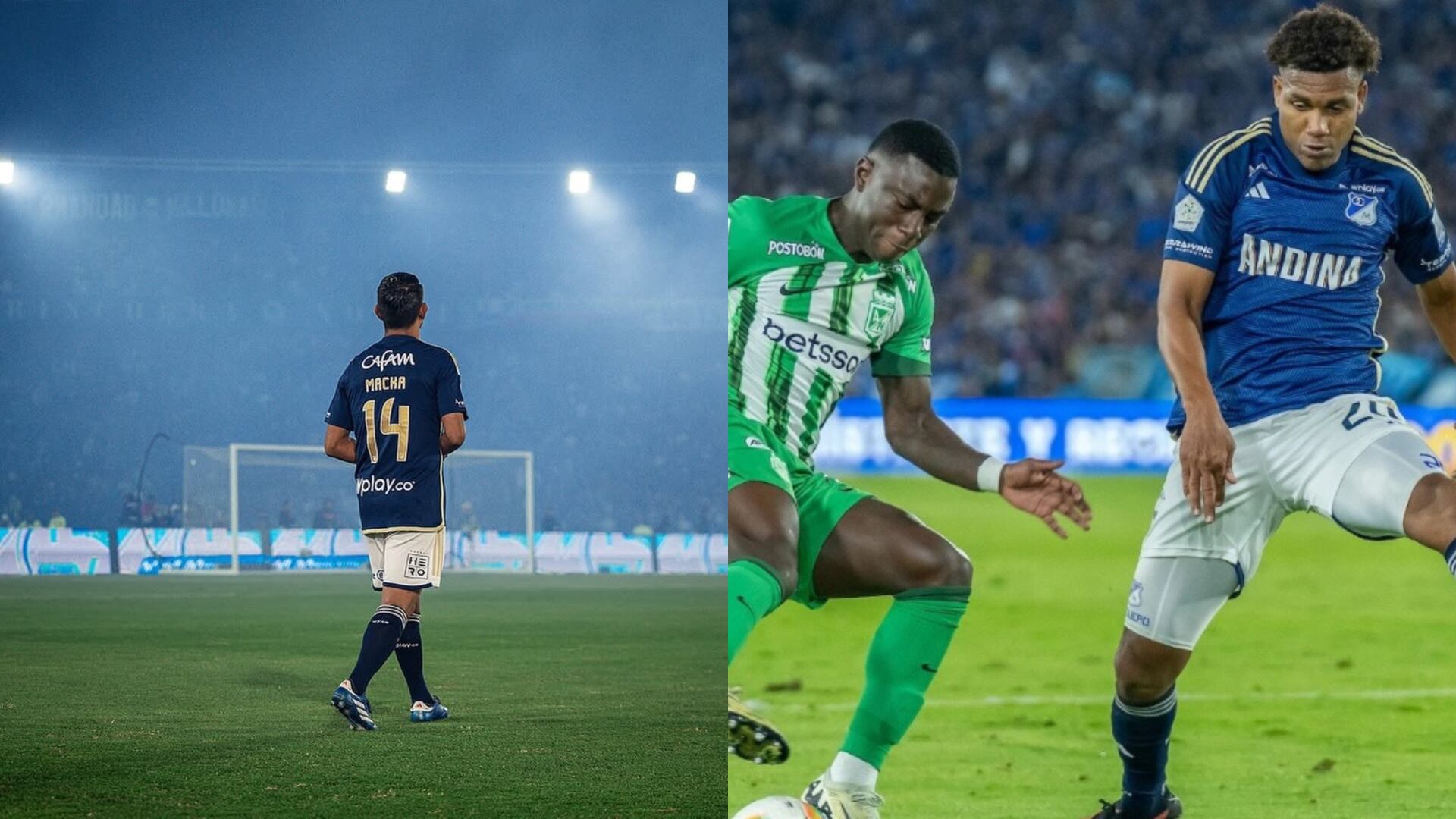 Mackalister Silva y Danovis Banguero - Fotos: Redes sociales de Millonarios