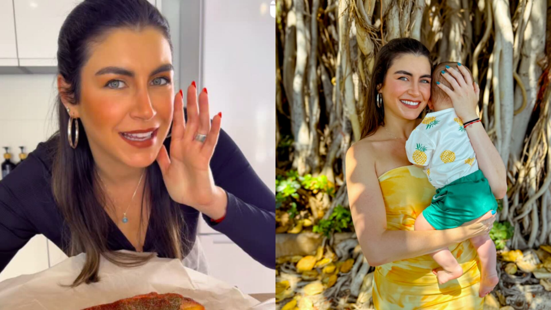 Investigan a exreina por sacar a su hijo del país con supuestos documentos falsos y sin autorización del padre del menor (redes sociales de chewingismycardio - 10 de octubre de 2025)