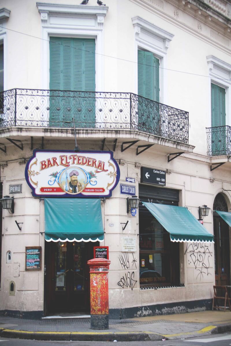 El bar El Federal es de los bares 'notables' de Buenos Aires.