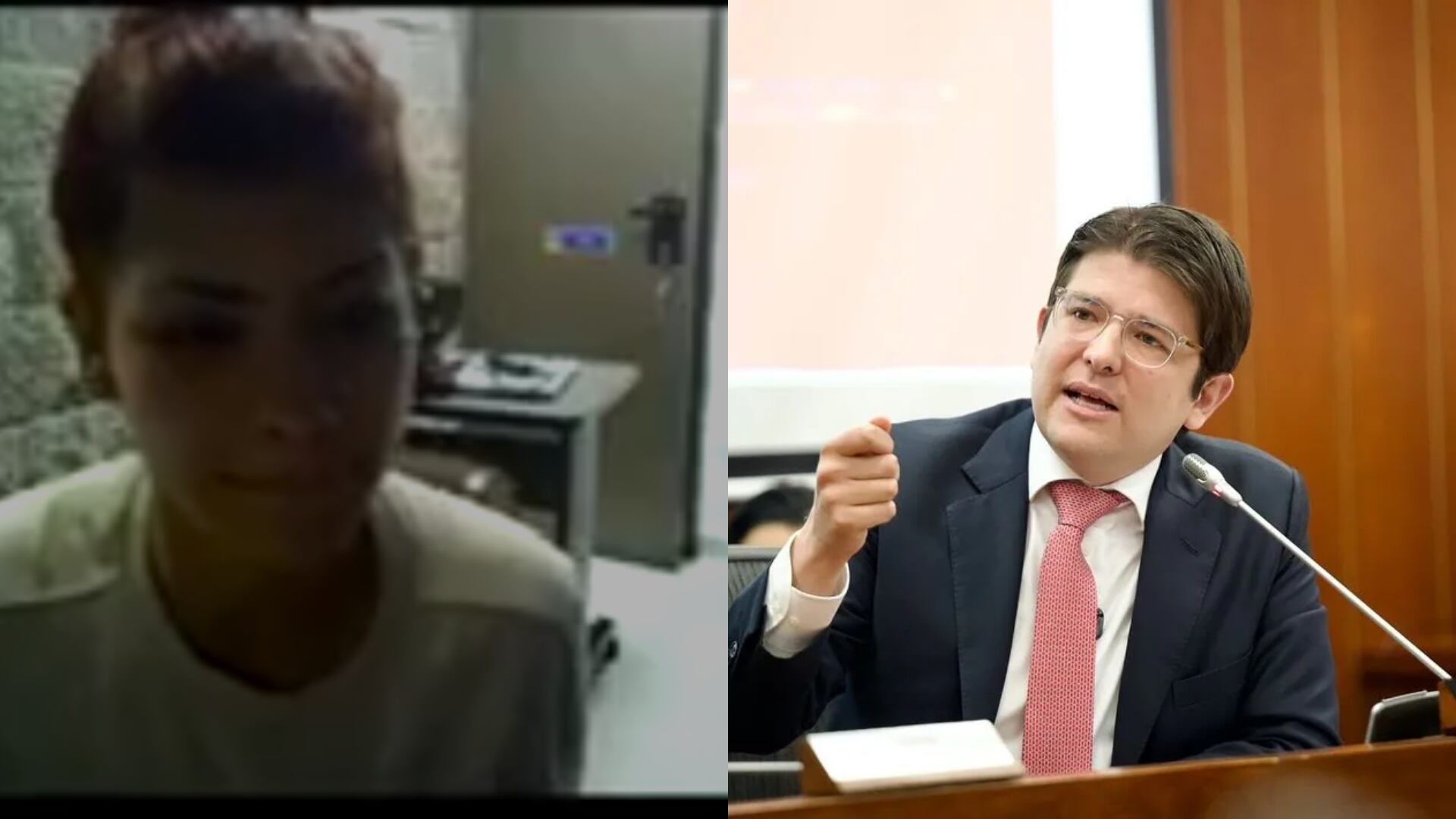 Katerine Martínez, presunta colaboradora en el atentado a Miguel Uribe, se declaró inocente ante la justicia (Fiscalía y redes sociales de Miguel Uribe)