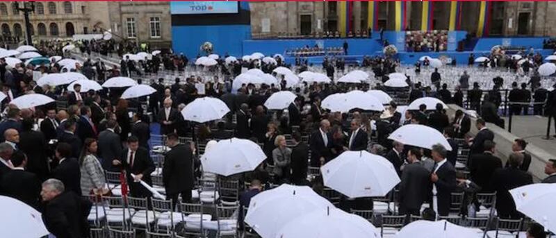 Posesión de Iván Duque en 2018.