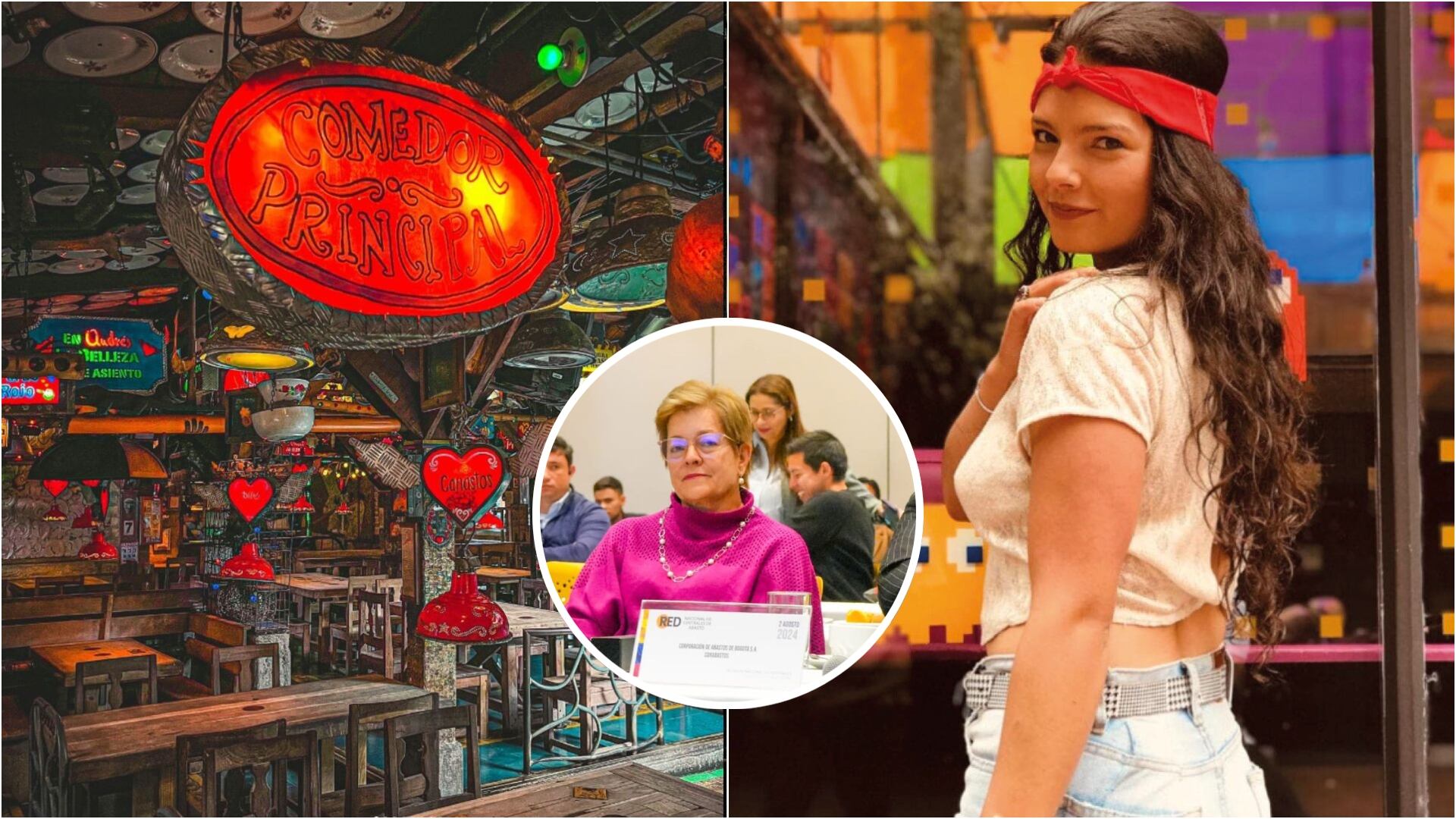 Familia de Laura Villamil reacciona a la reapertura de Andrés Carne de Res (Foto: Andrés Carne de Res, Min Trabajo y Laura Villamil)