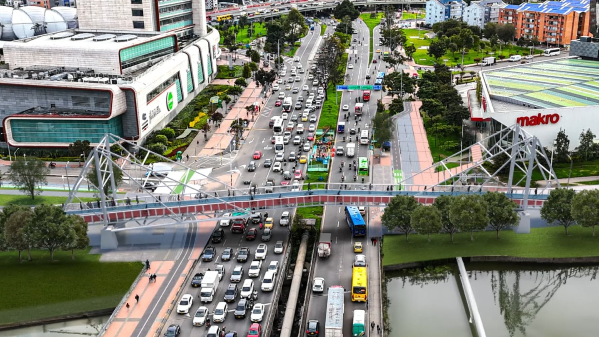 IDU Inicia Construcción de Nuevo Ciclopuente de Titán Plaza: Diseño Moderno y Más Seguro para 94.000 Usuarios