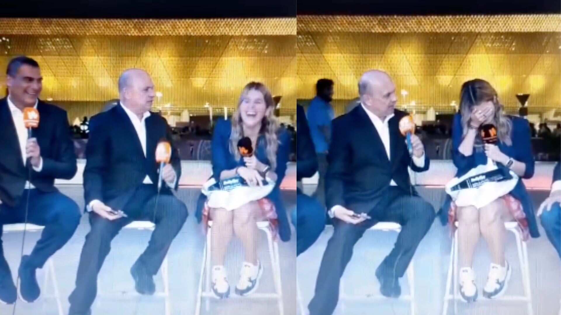 Andrea Guerrero le hizo una 'bromita' a Carlos Antonio Vélez.