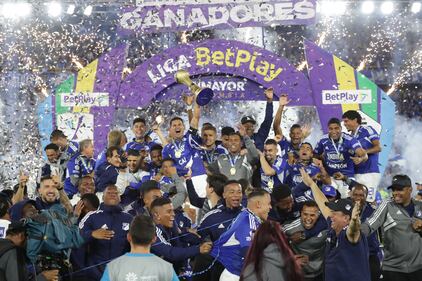 Millonarios VS Atlético Nacional por la final de la Liga Betplay I 2023 en el estadio El Campín de Bogotá