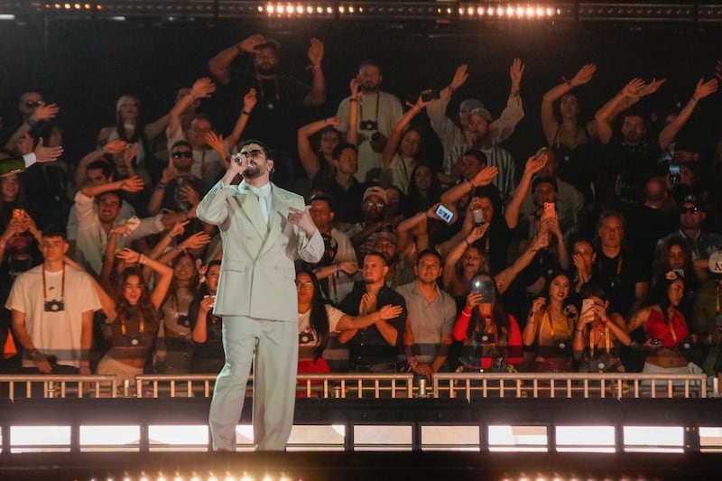 Bad Bunny en concierto en Colombia