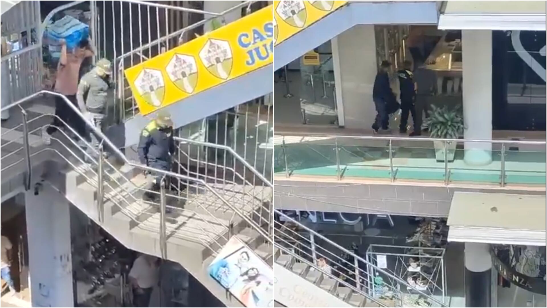 Delincuentes disfrazados de policías y repartidores de servientrega robaron joyería en Bucaramanga (Redes sociales)