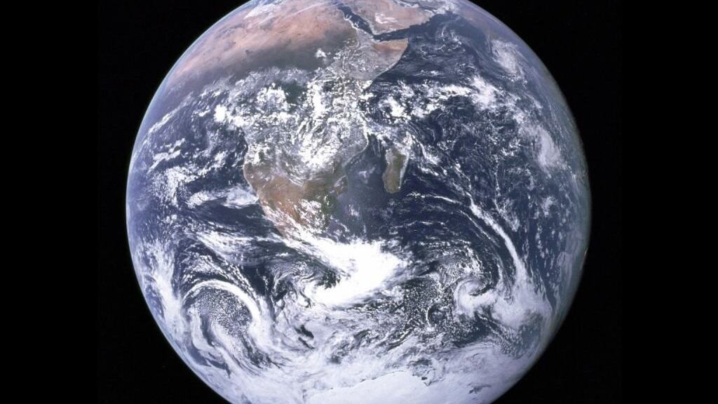 Foto de la Tierra, tomada por Jack Schmitt en Apolo 17