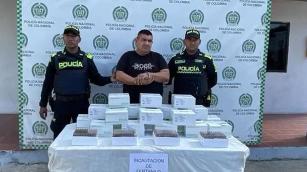 Hombre fue capturado con dos mil ampollas de fentanilo, en La Guajira.