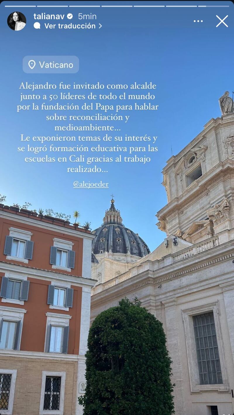 Taliana Vargas expresó su felicidad por un sueño cumplido de su esposo, Alejandro Eder.