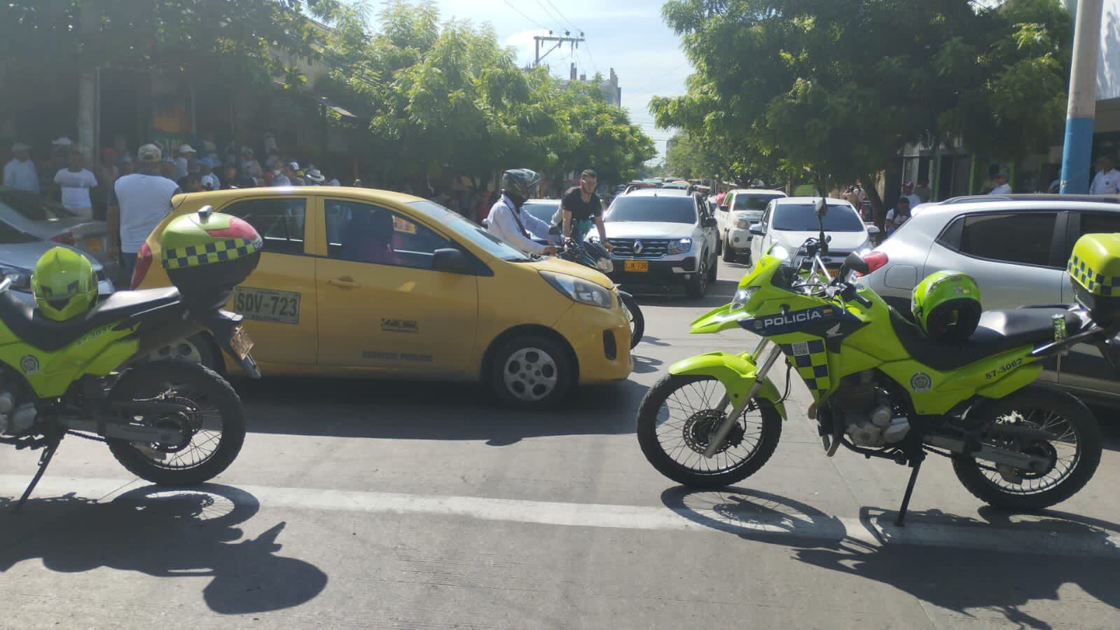 Patrullas de tránsito en Barranquilla.