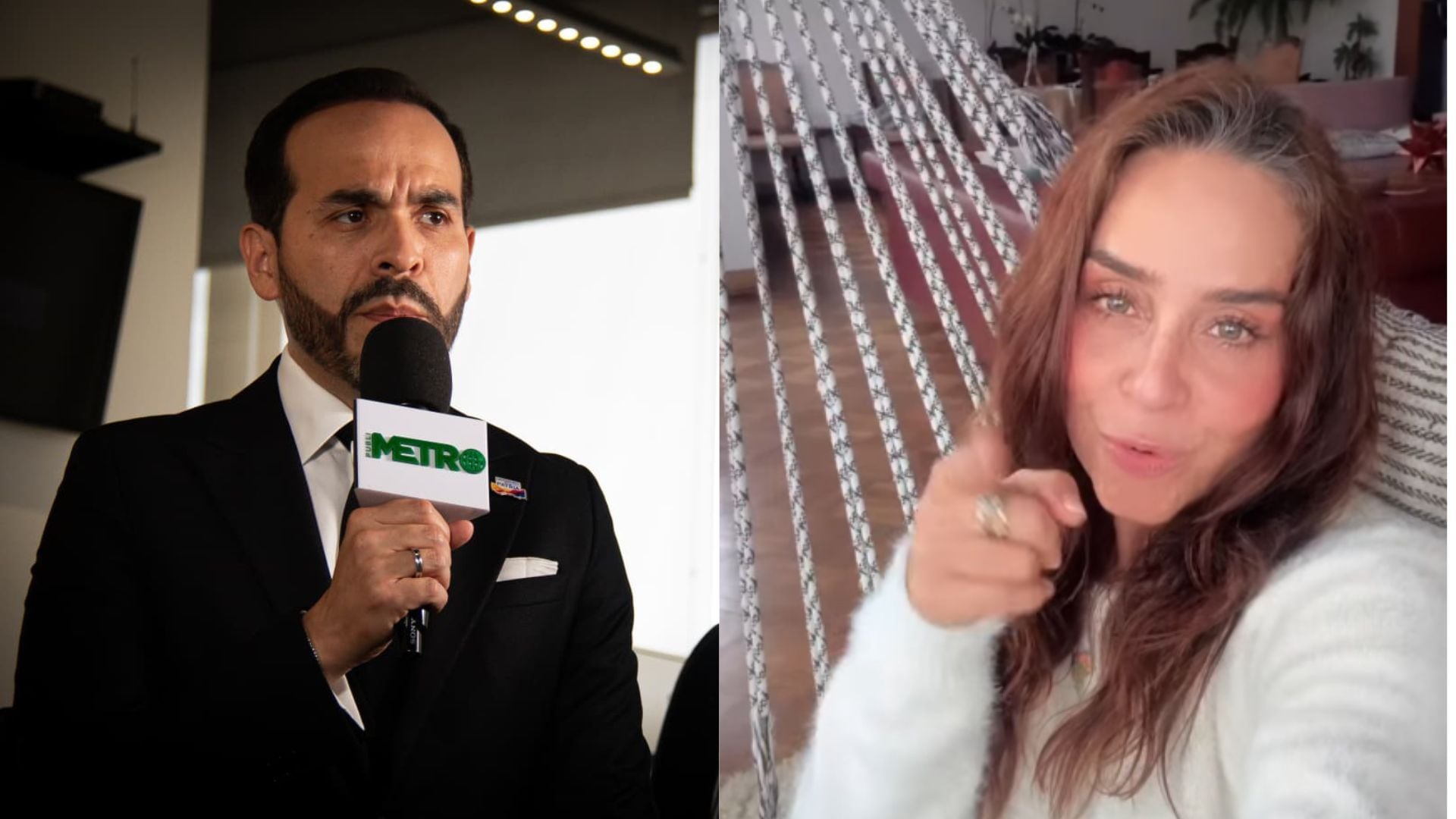 El candidato presidencial Abelardo de la Espriella y la actriz Diana Ángel