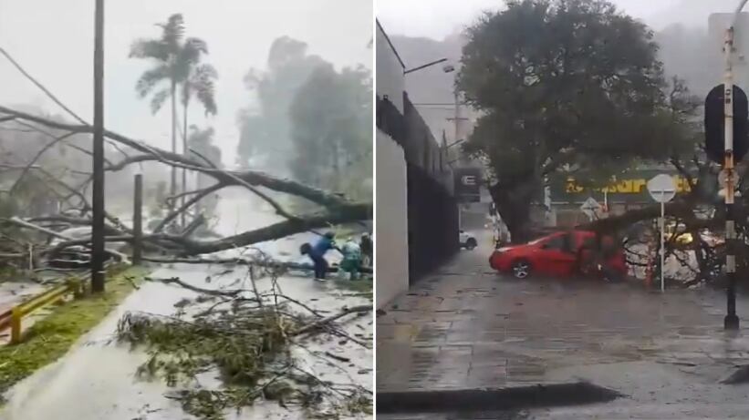 Impactantes imágenes del aguacero en Medellín