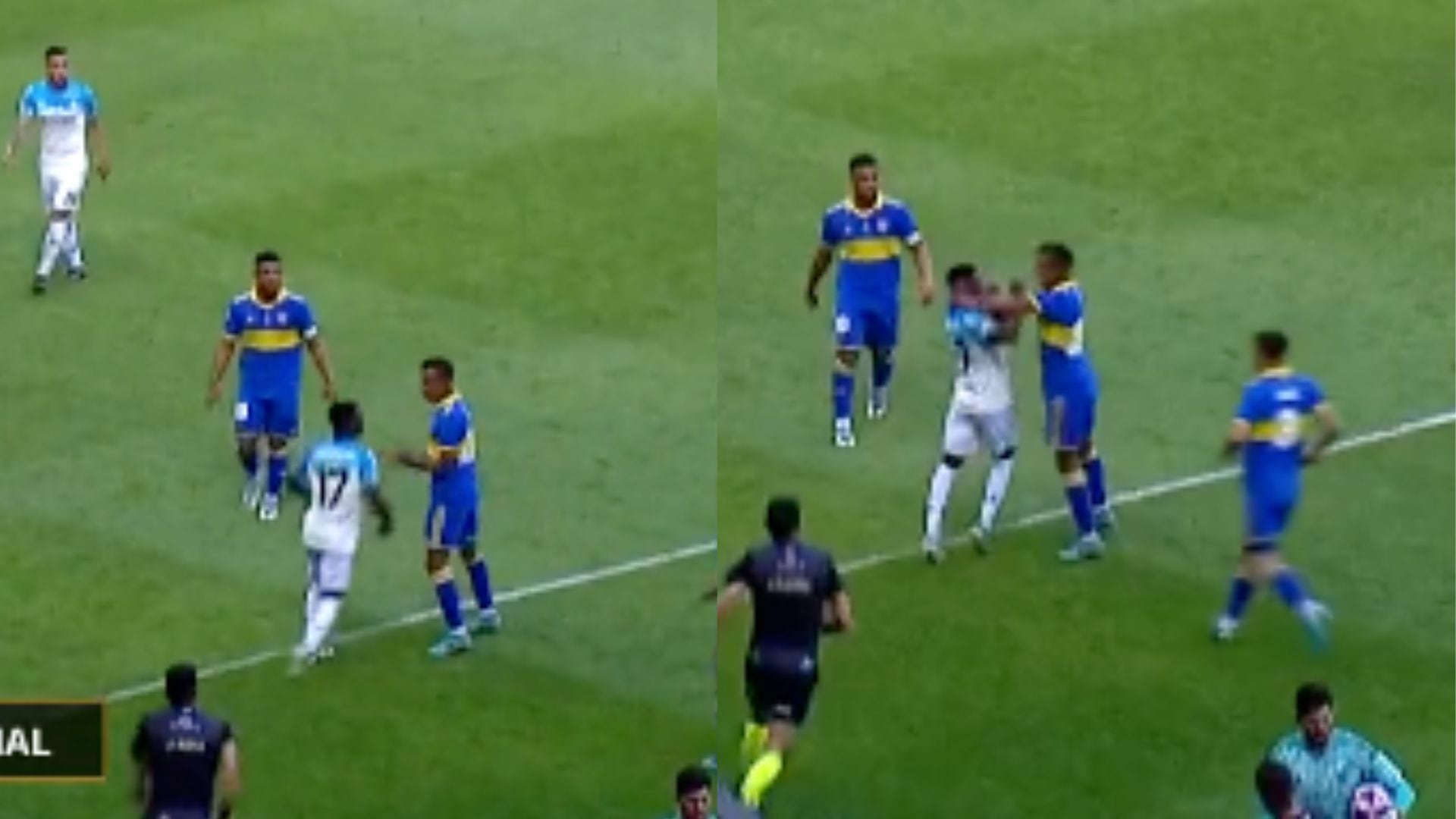 Villa y Carbonero salieron expulsados por sus agresiones.