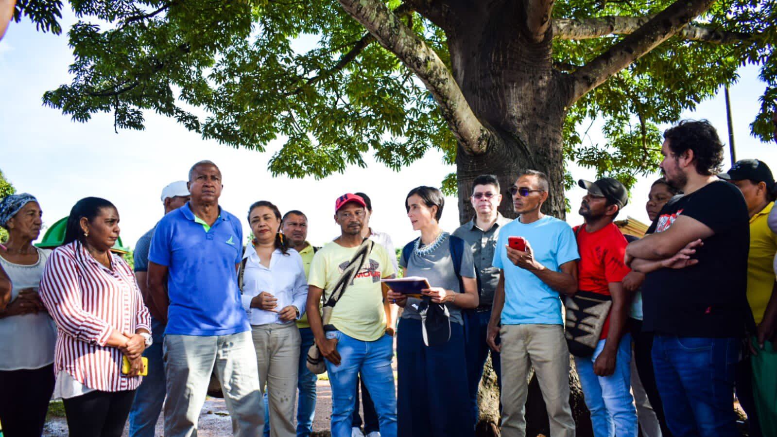 La ministra de Ambiente y Desarrollo Sostenible, Susana Muhamad recorrió el departamento del Cesar.