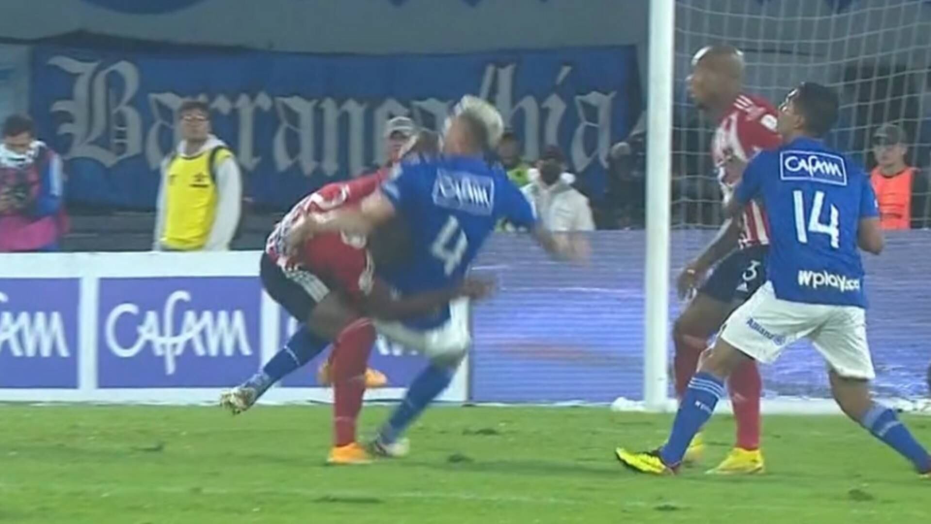 El polémico penal a Juan Pablo Vargas en Millonarios vs. Junior