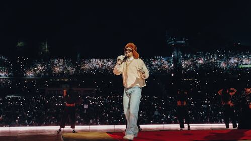Bad Bunny primera noche de concierto en Medellín 2026.